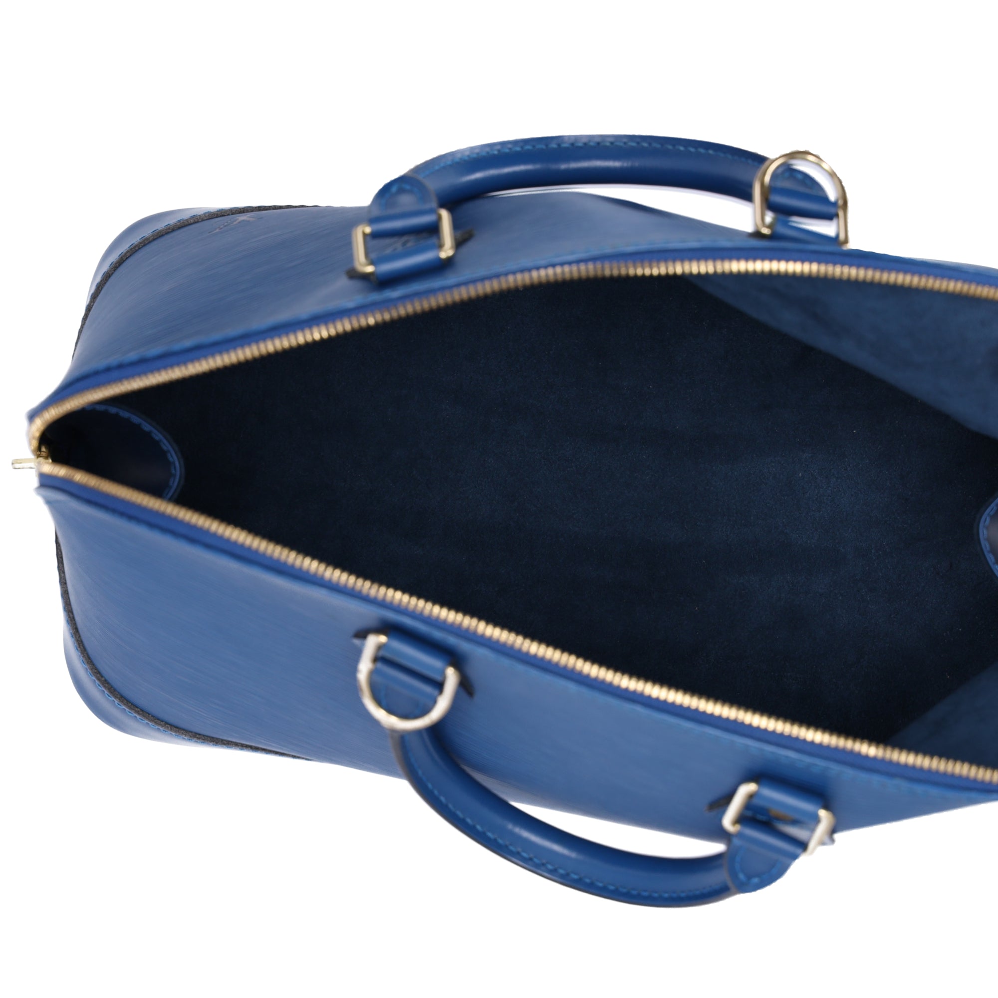 Louis Vuitton Alma Epi Handbag M52145 Toledo Blue Epi Leather