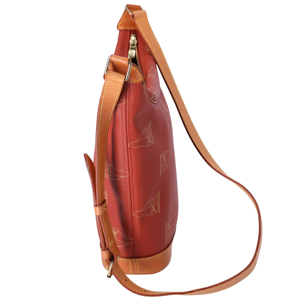 Louis Vuitton Le Touque Americas Cup Shoulder Bag M80027 Red PVC