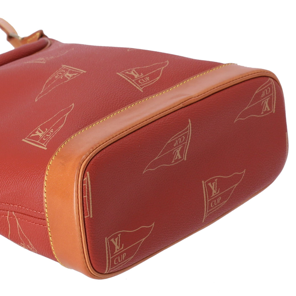 Louis Vuitton Le Touque Americas Cup Shoulder Bag M80027 Red PVC