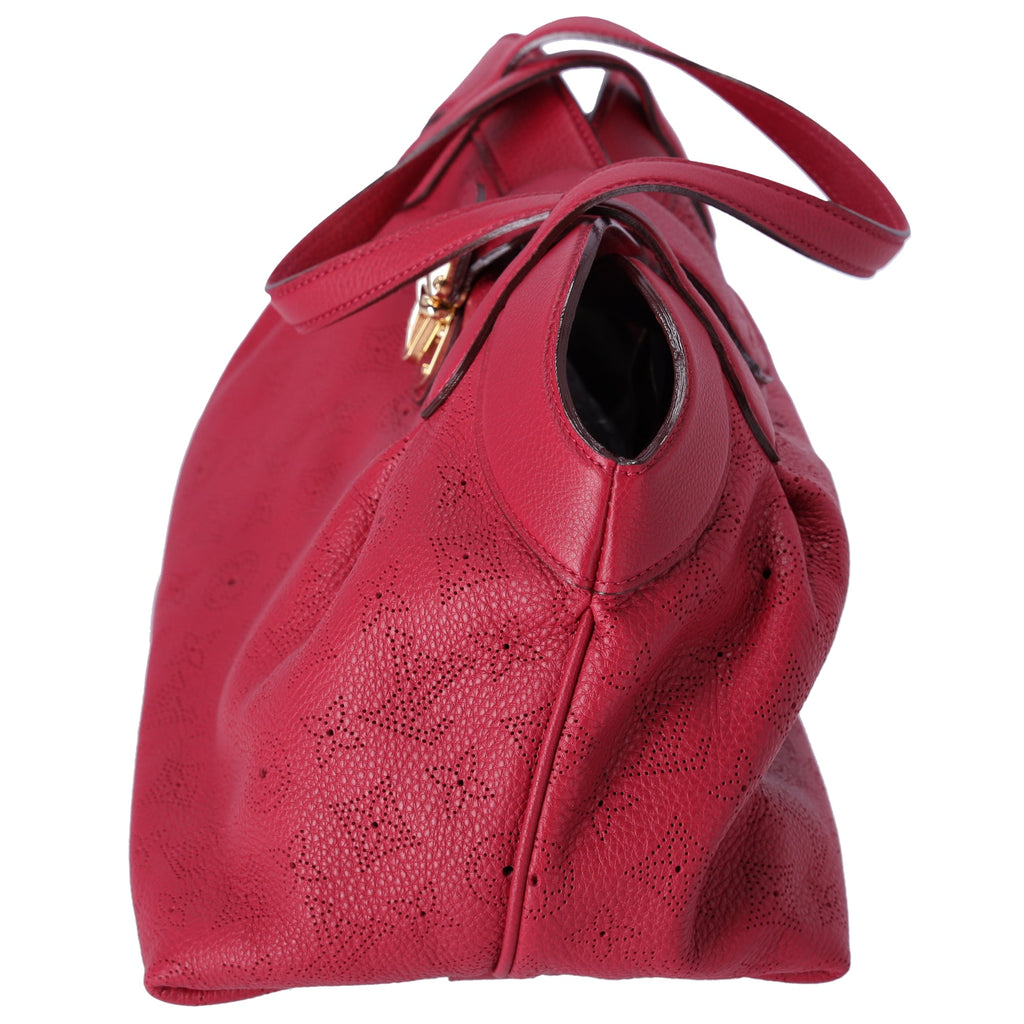 Louis Vuitton Cirrus PM Handbag M93817 Pink Grenat Mahina Monogram Leather