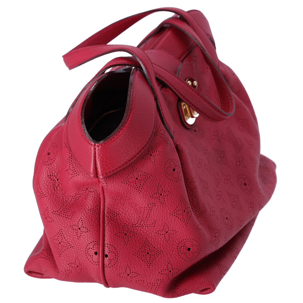 Louis Vuitton Cirrus PM Handbag M93817 Pink Grenat Mahina Monogram Leather