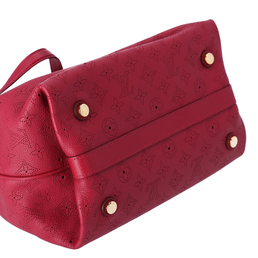 Louis Vuitton Cirrus PM Handbag M93817 Pink Grenat Mahina Monogram Leather