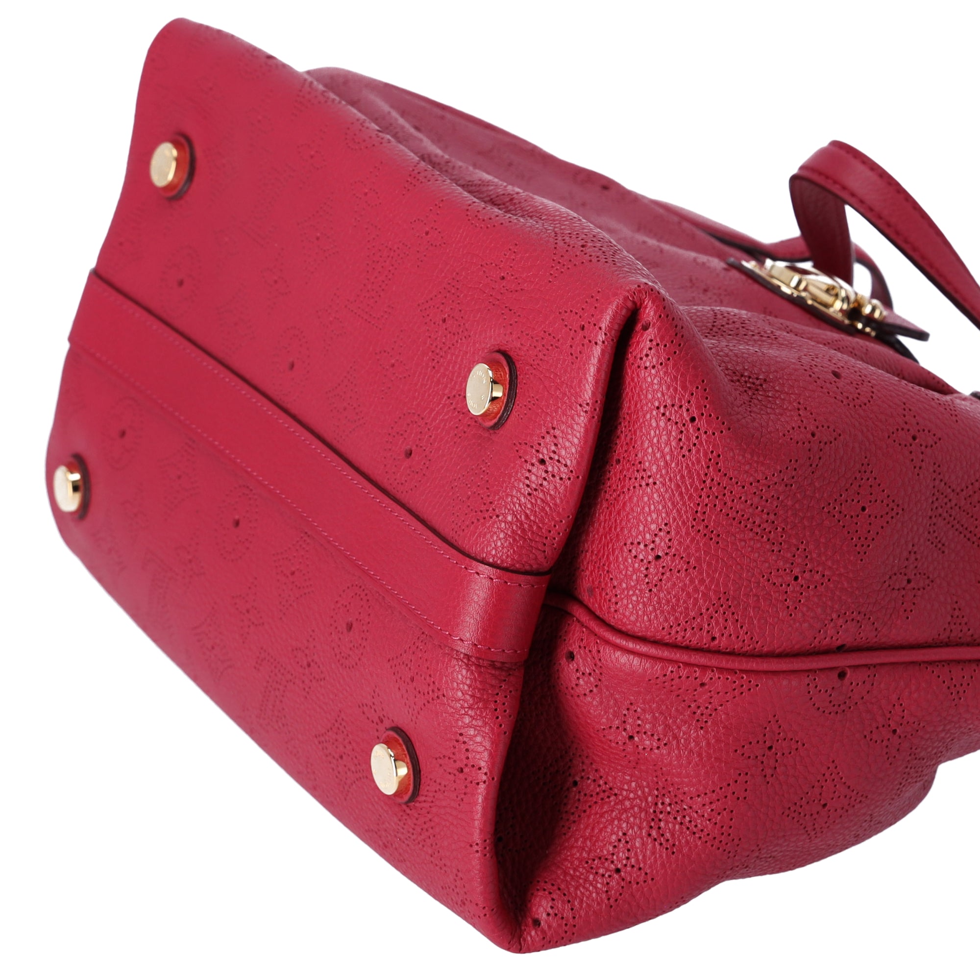 Louis Vuitton Cirrus PM Handbag M93817 Pink Grenat Mahina Monogram Leather