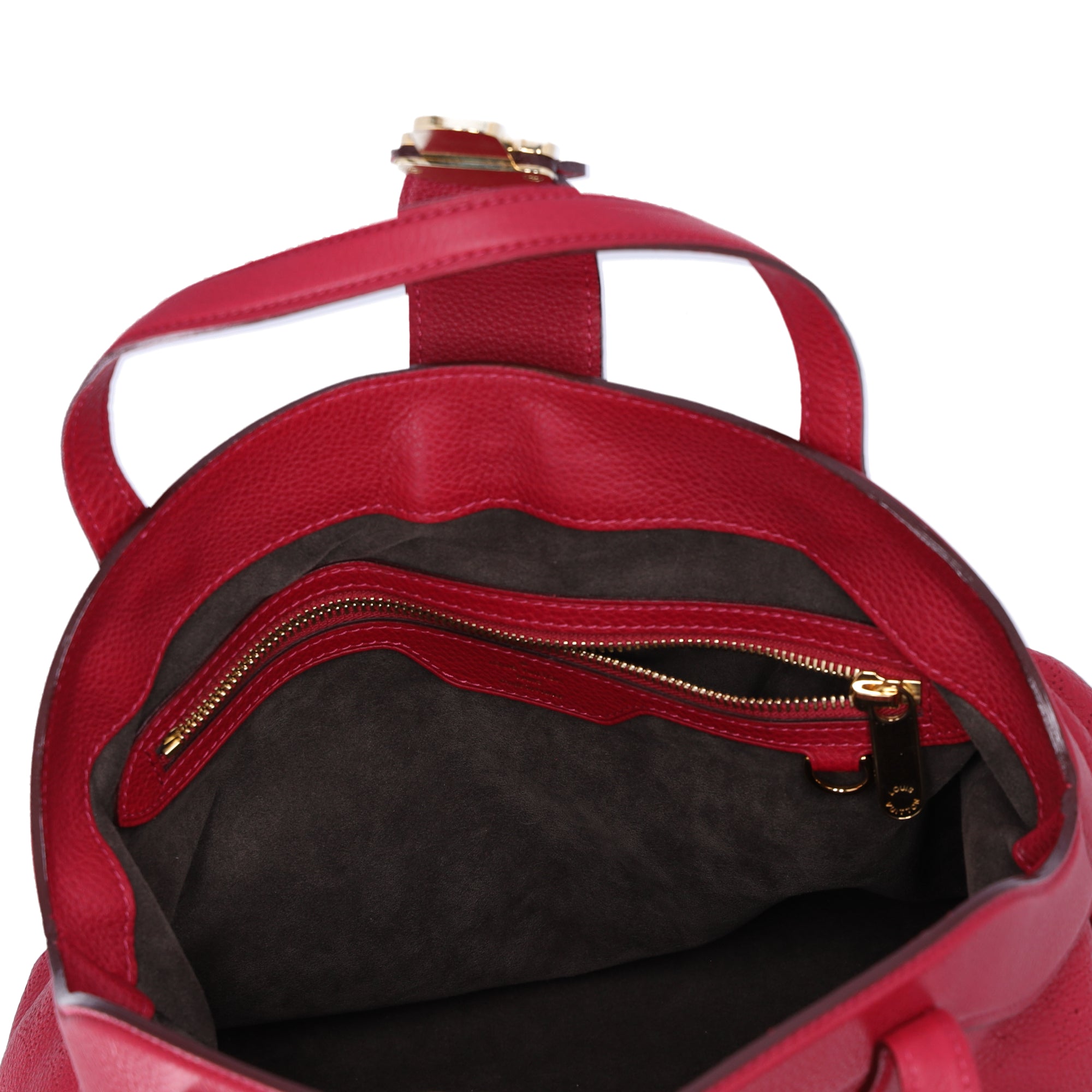 Louis Vuitton Cirrus PM Handbag M93817 Pink Grenat Mahina Monogram Leather