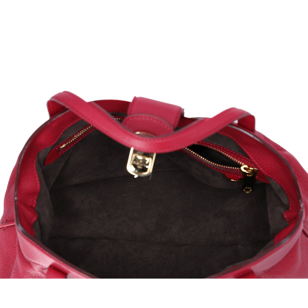 Louis Vuitton Cirrus PM Handbag M93817 Pink Grenat Mahina Monogram Leather