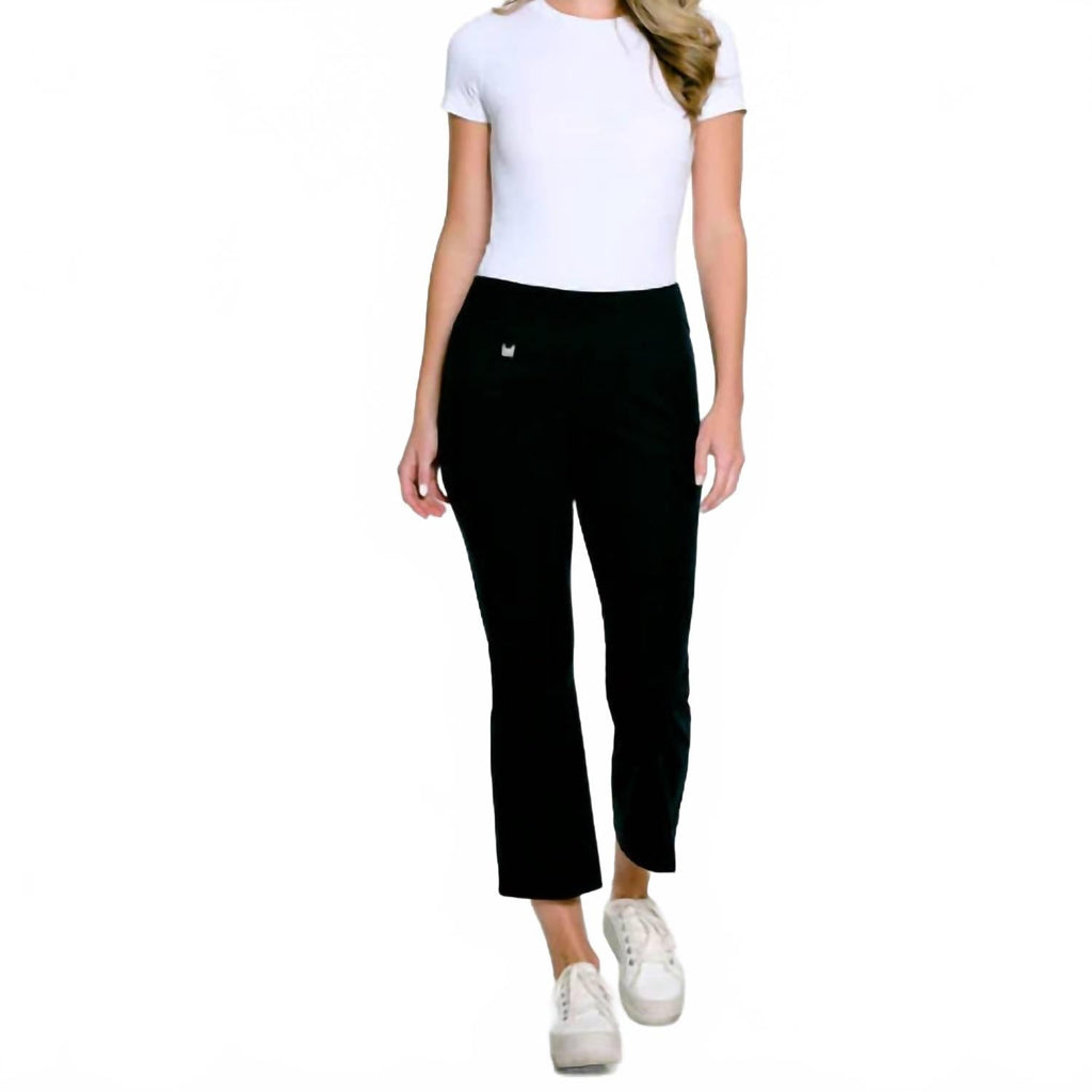 Flared Crop Pant In Black