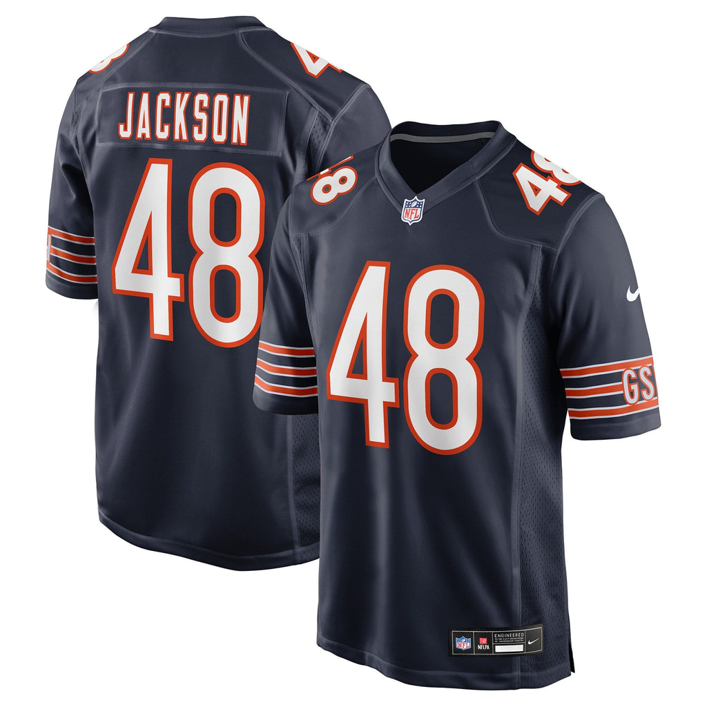 Chicago Bears D'Marco Jackson Navy Team Game Jersey