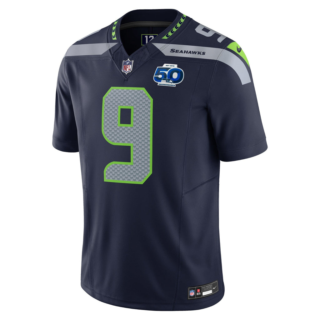 Seattle Seahawks Kenneth Walker III College Navy Team 50th Season Vapor F.U.S.E. Limited Jersey