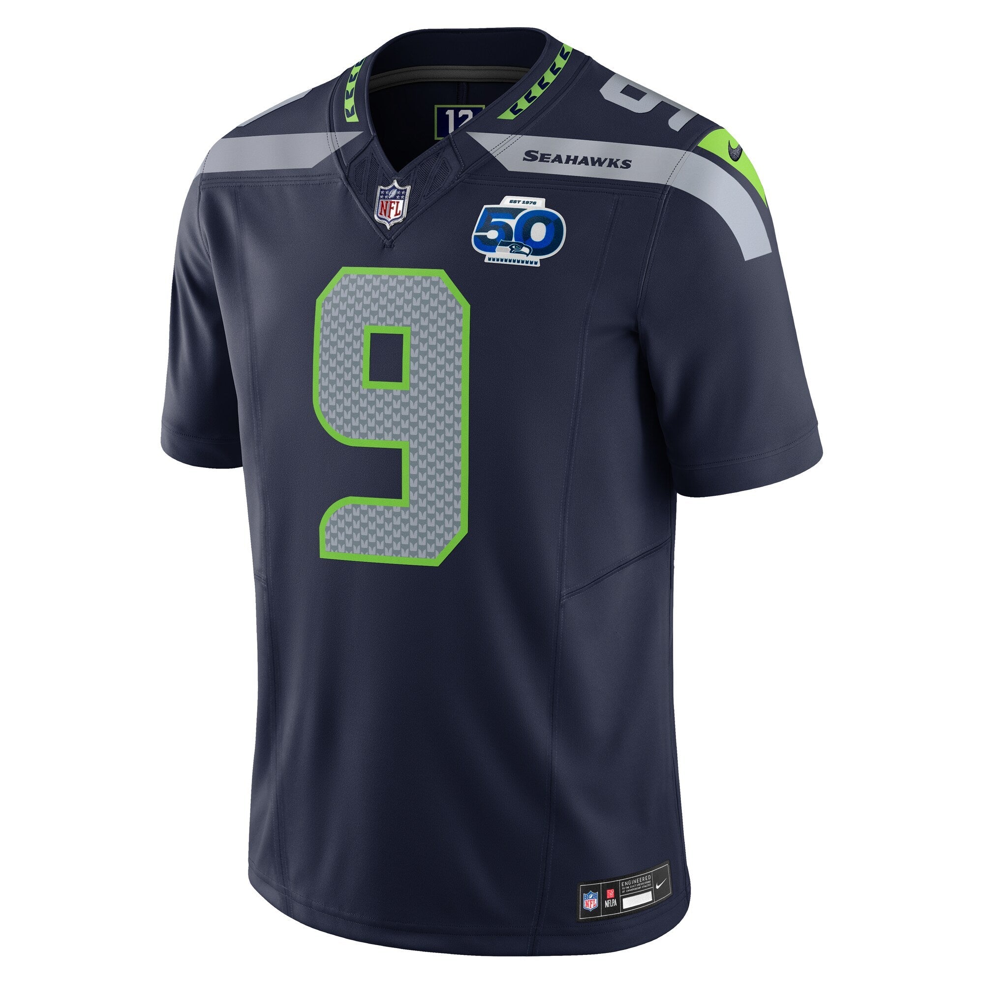 Seattle Seahawks Kenneth Walker III College Navy Team 50th Season Vapor F.U.S.E. Limited Jersey