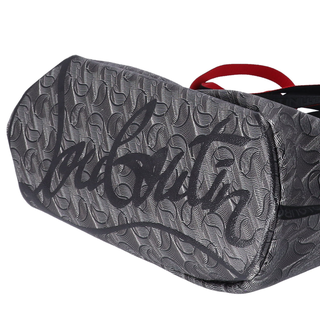 Christian Louboutin Loutote Bag Dark Gray Black PVC Rubber