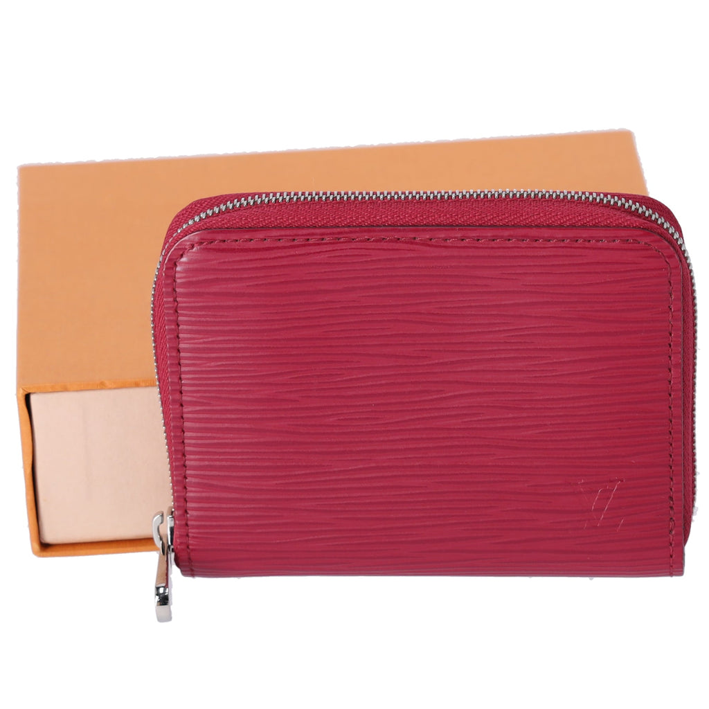 Louis Vuitton Zippy Coin Case Card Wallet M60383 Fuchsia Epi Leather