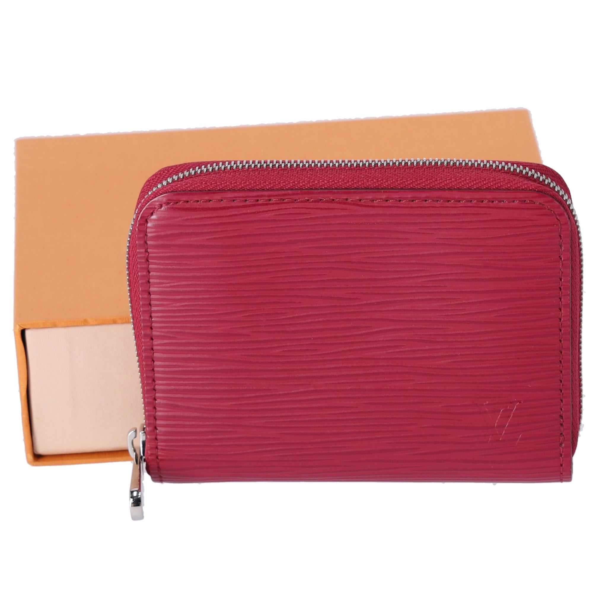 Louis Vuitton Zippy Coin Case Card Wallet M60383 Fuchsia Epi Leather