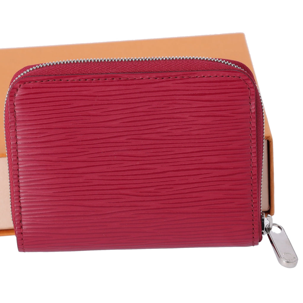 Louis Vuitton Zippy Coin Case Card Wallet M60383 Fuchsia Epi Leather