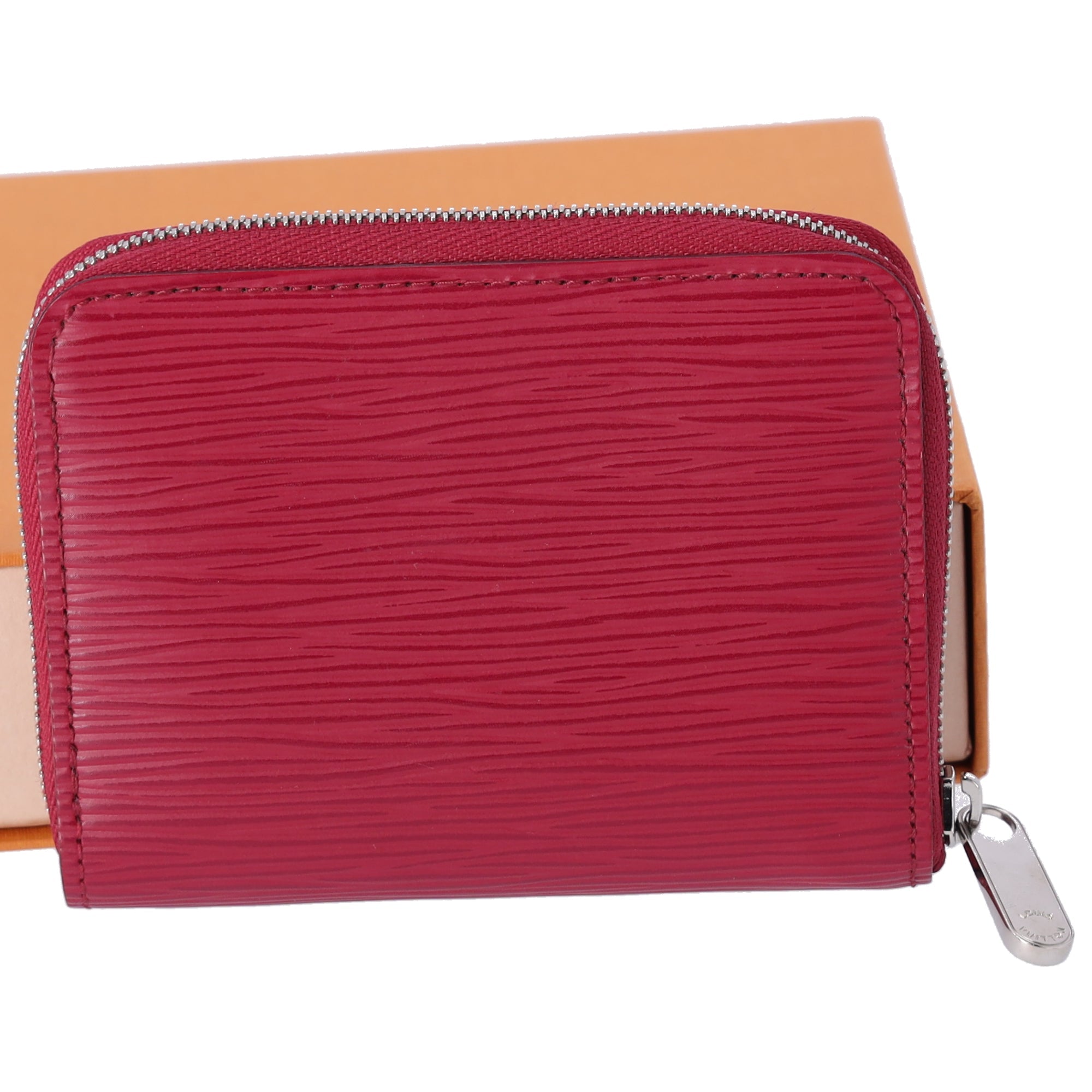 Louis Vuitton Zippy Coin Case Card Wallet M60383 Fuchsia Epi Leather
