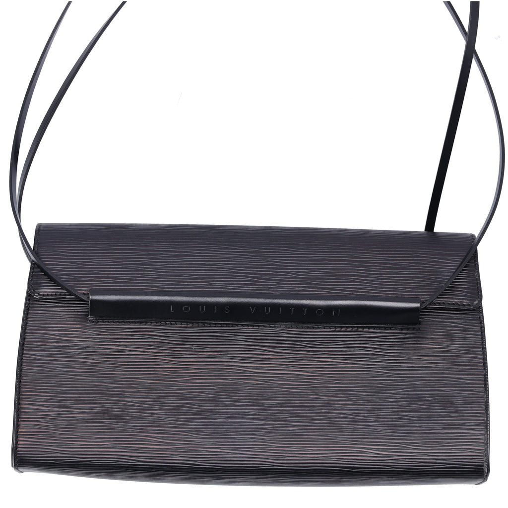 Louis Vuitton Dinard Epi Shoulder Bag M52022 Black Leather