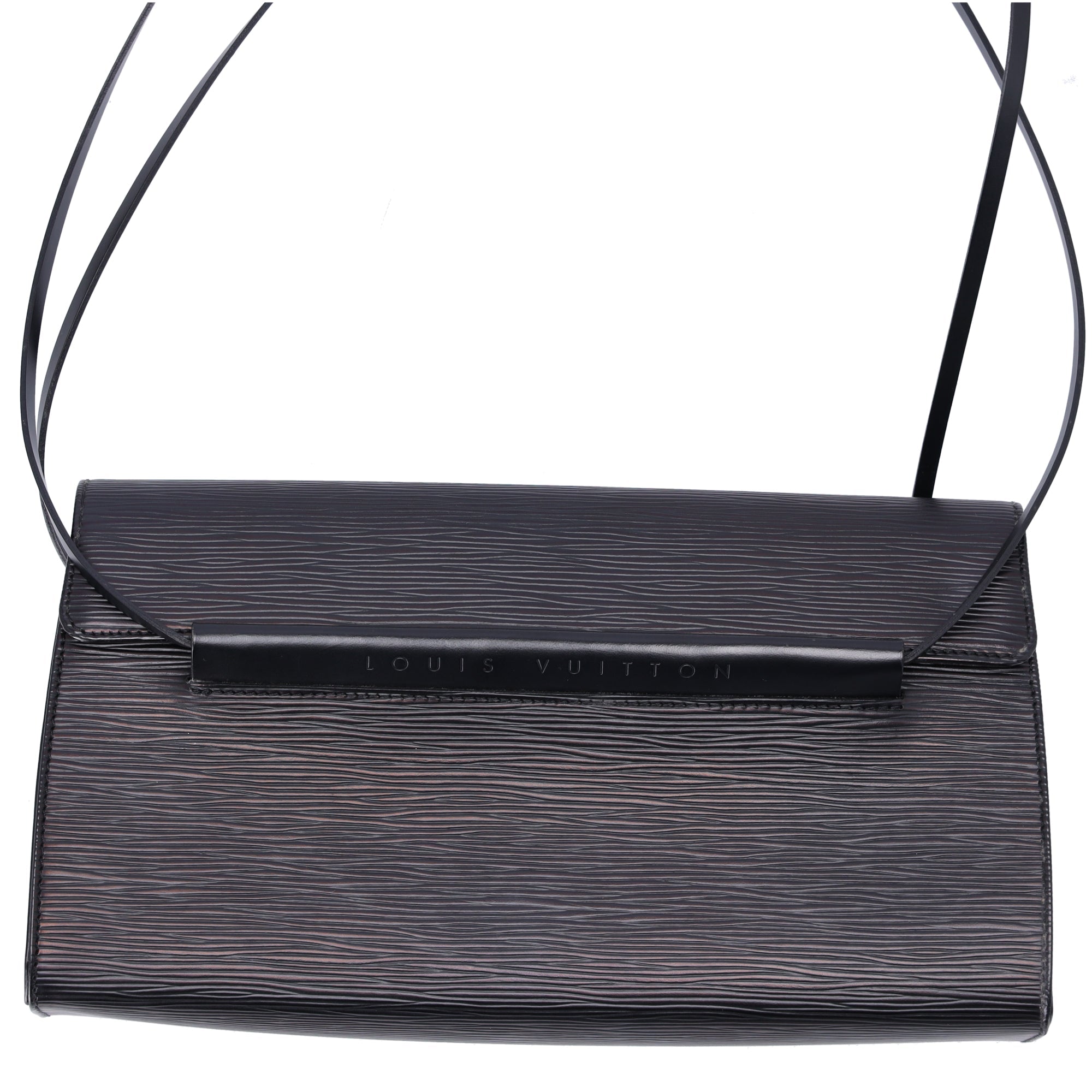 Louis Vuitton Dinard Epi Shoulder Bag M52022 Black Leather