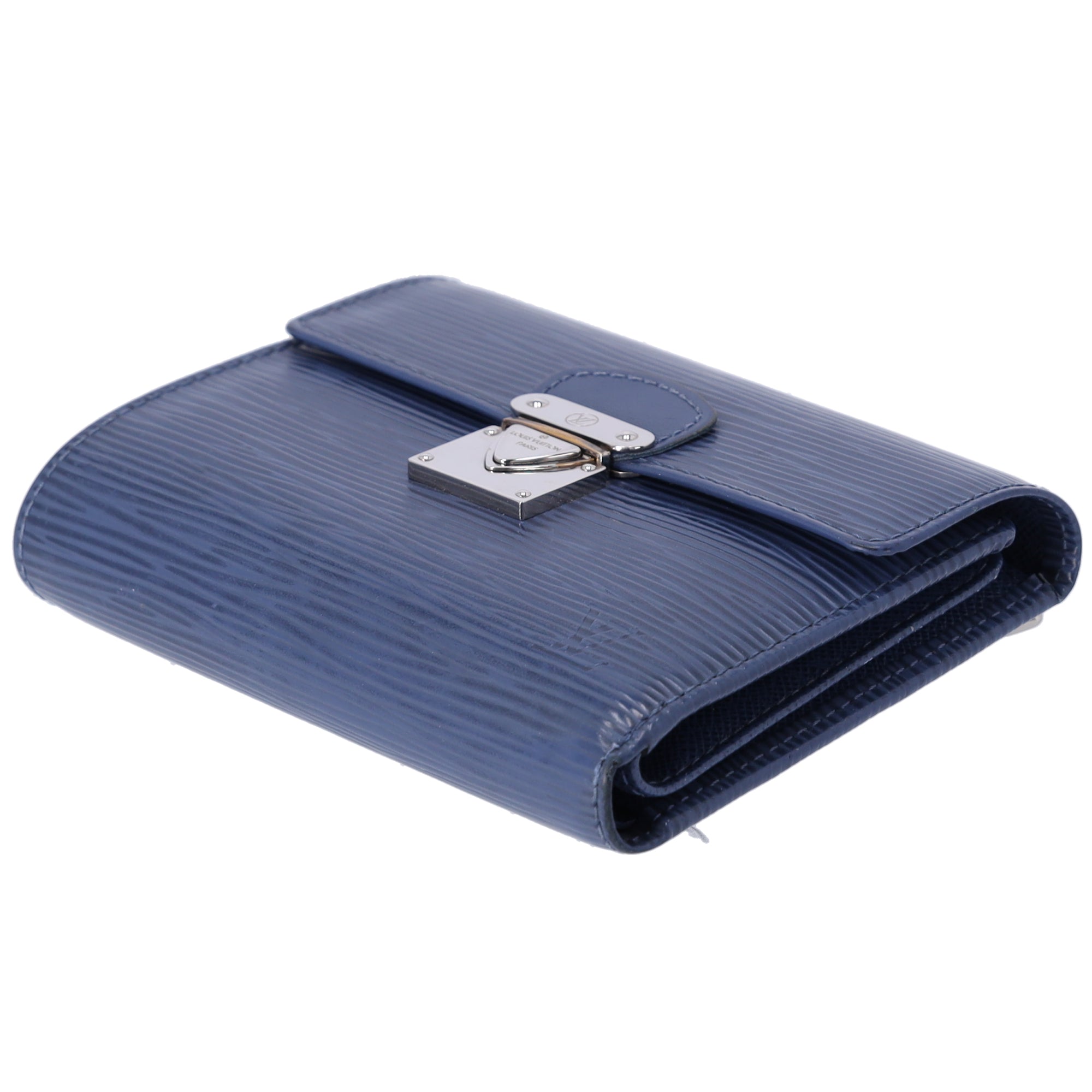 Louis Vuitton Koala Trifold Wallet M5801G Blue Myrtilles Epi Leather