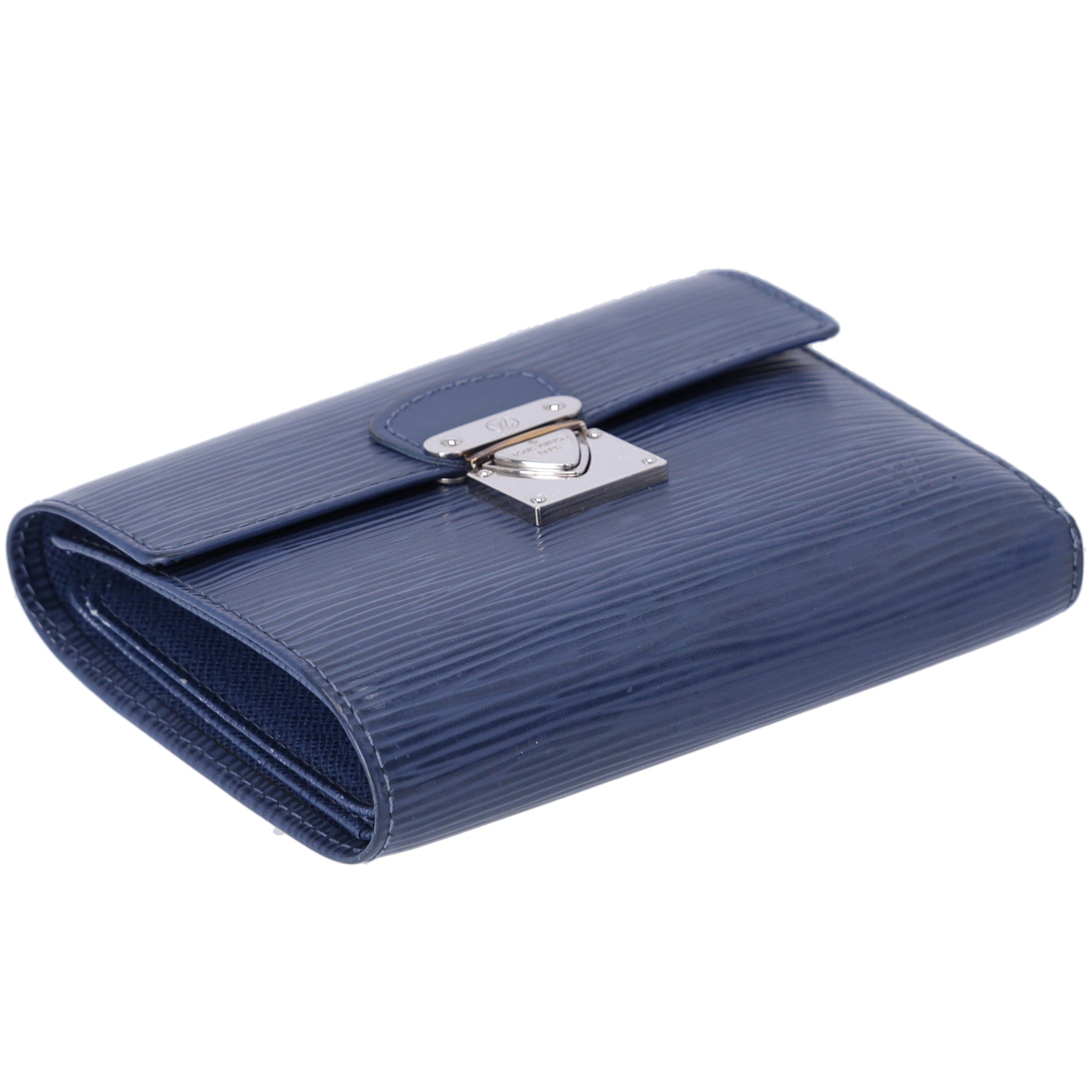 Louis Vuitton Koala Trifold Wallet M5801G Blue Myrtilles Epi Leather