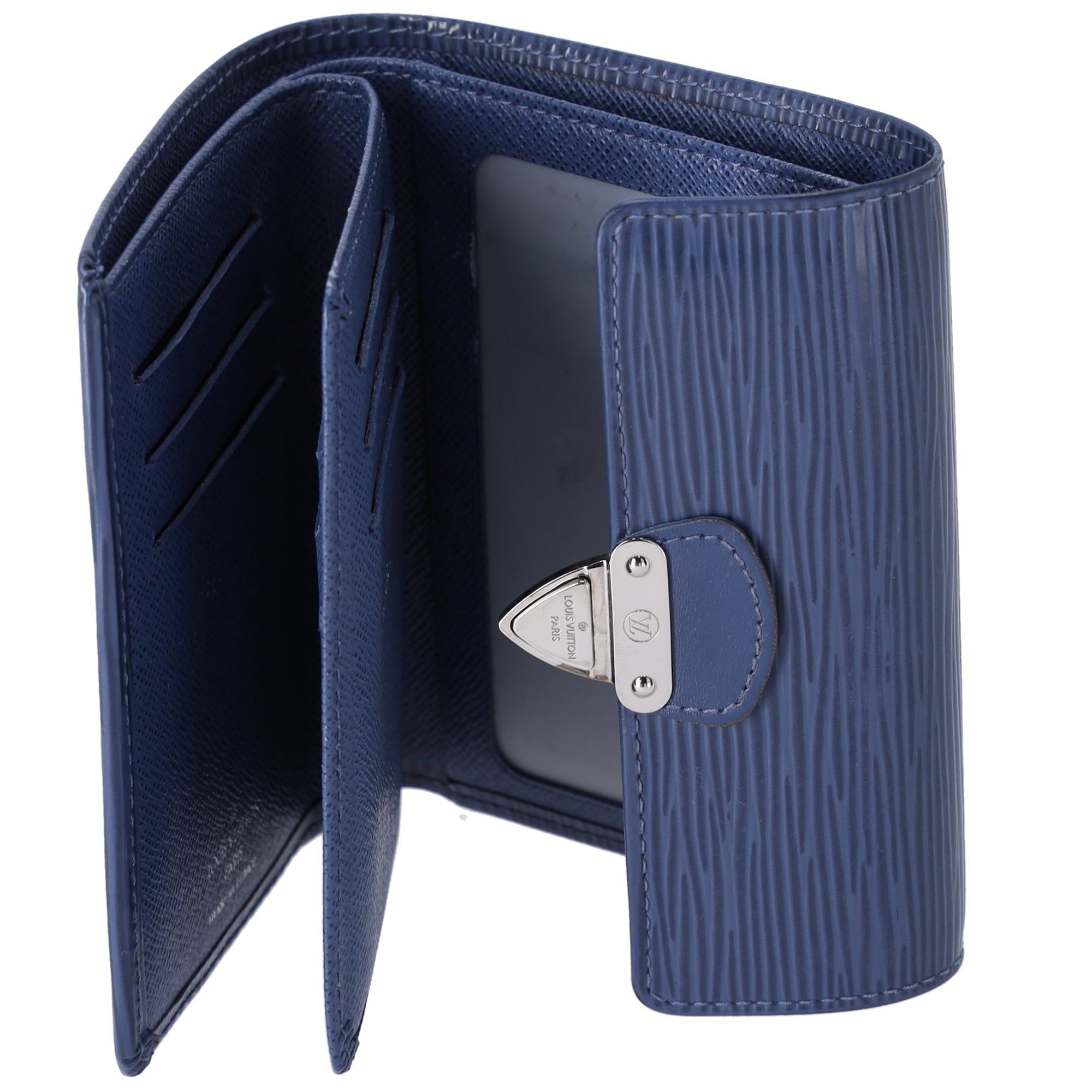Louis Vuitton Koala Trifold Wallet M5801G Blue Myrtilles Epi Leather