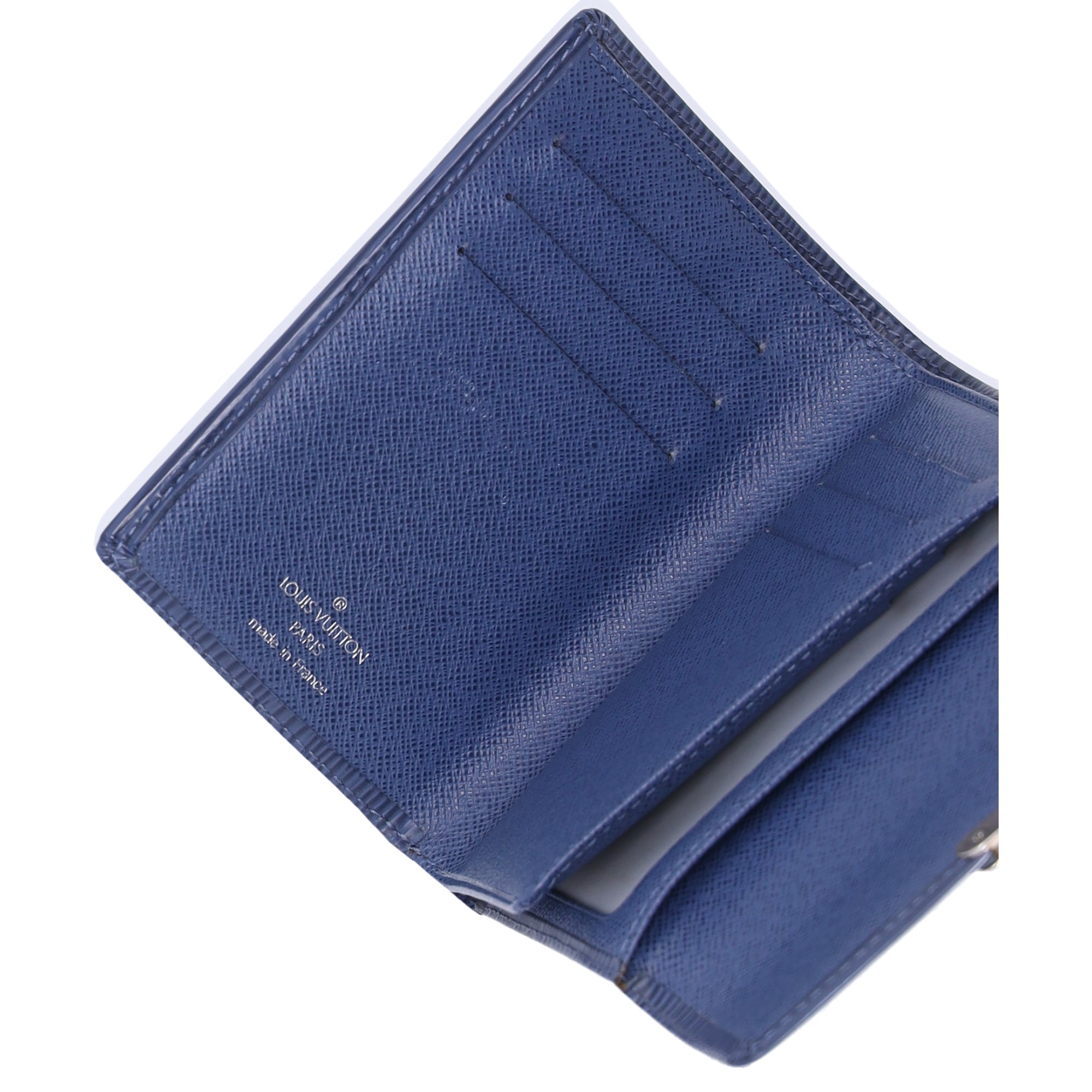 Louis Vuitton Koala Trifold Wallet M5801G Blue Myrtilles Epi Leather