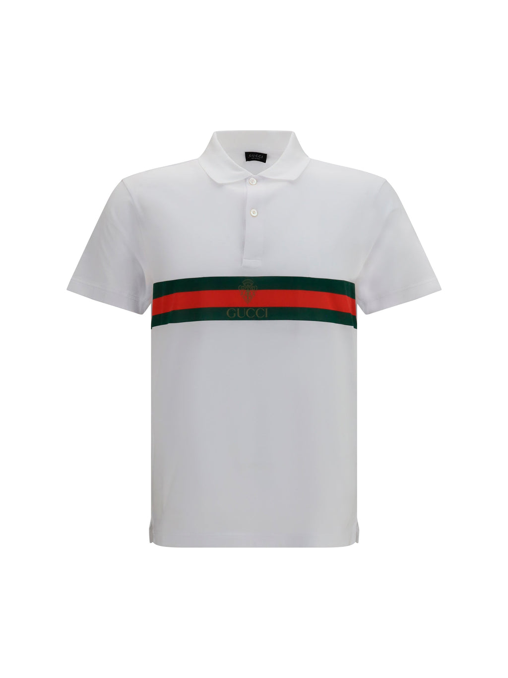 Gucci Men Cotton Jersey Polo Shirt With Web