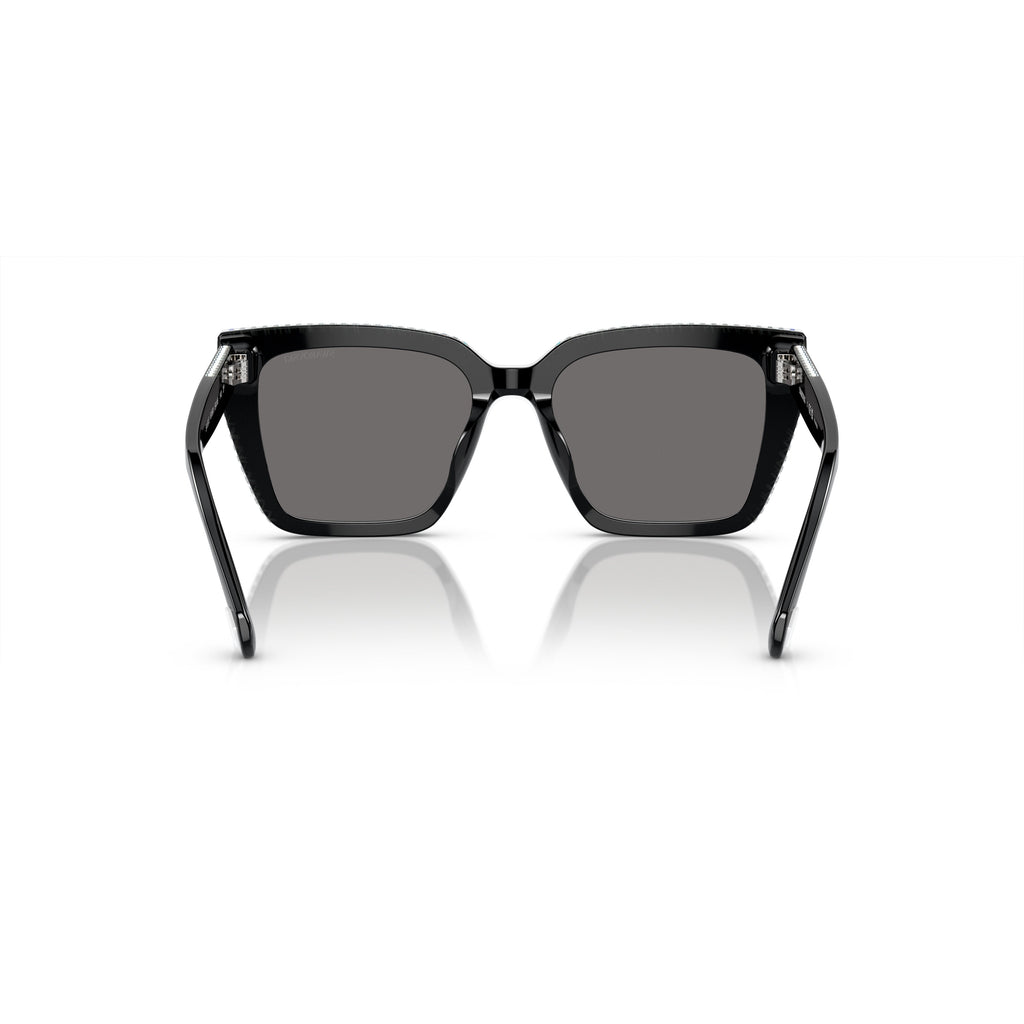 0Sk6013 Oversized Square Frame Sunglasses with Crystal Accents