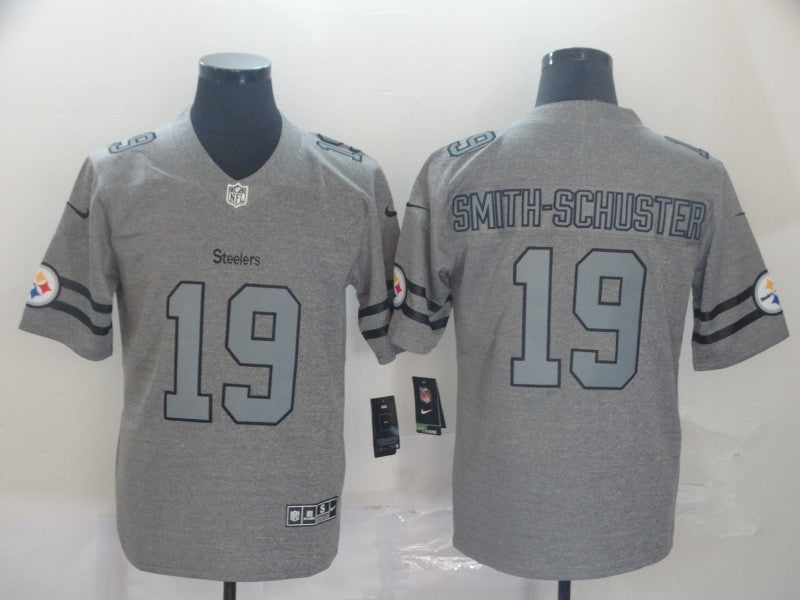 Men's Pittsburgh Steelers JuJu Smith-Schuster #19 Gray Game jersey