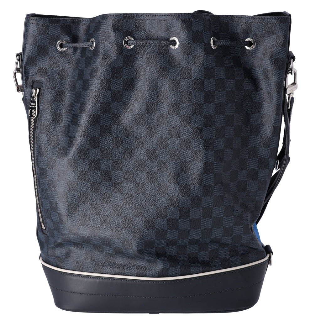 Louis Vuitton 2017 America's Cup Damier Cobalt Noe Marin Bucket Bag Tote