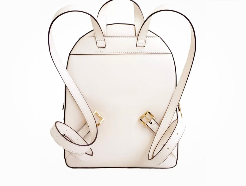 NWT Michael Kors Unisex Jaycee Leather Medium Backpack In Light Cream