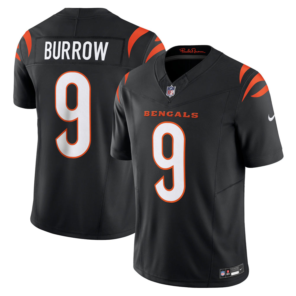 Cincinnati Bengals Joe Burrow Black Vapor F.U.S.E. Limited Jersey