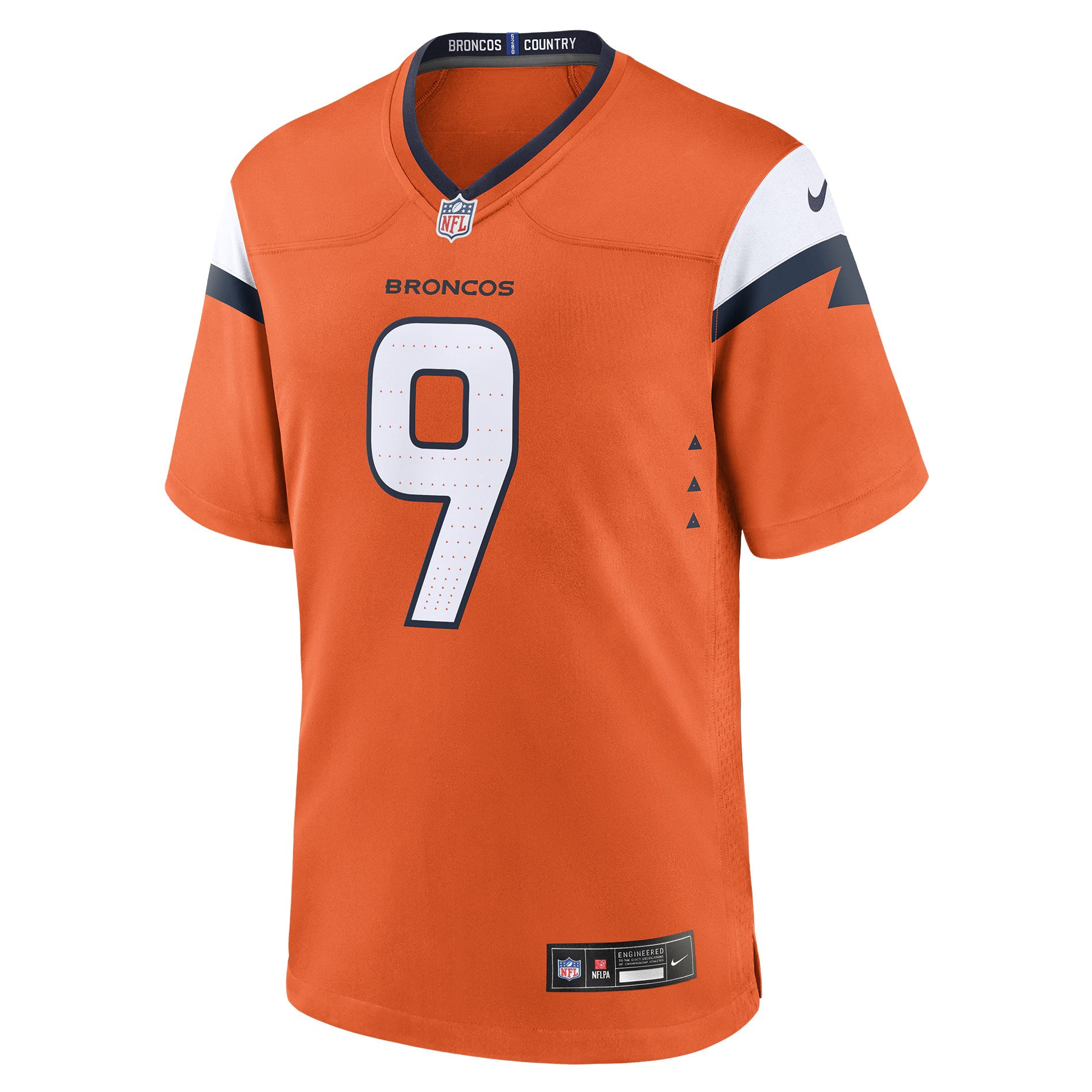 Denver Broncos Talanoa Hufanga Orange Team Game Jersey