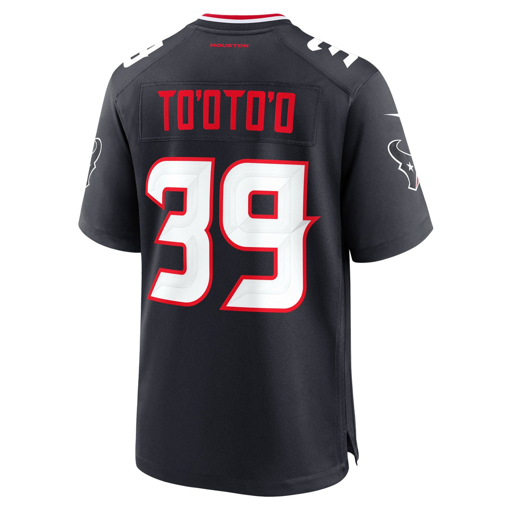 Houston Texans Henry To'oto'o Navy Team Game Jersey