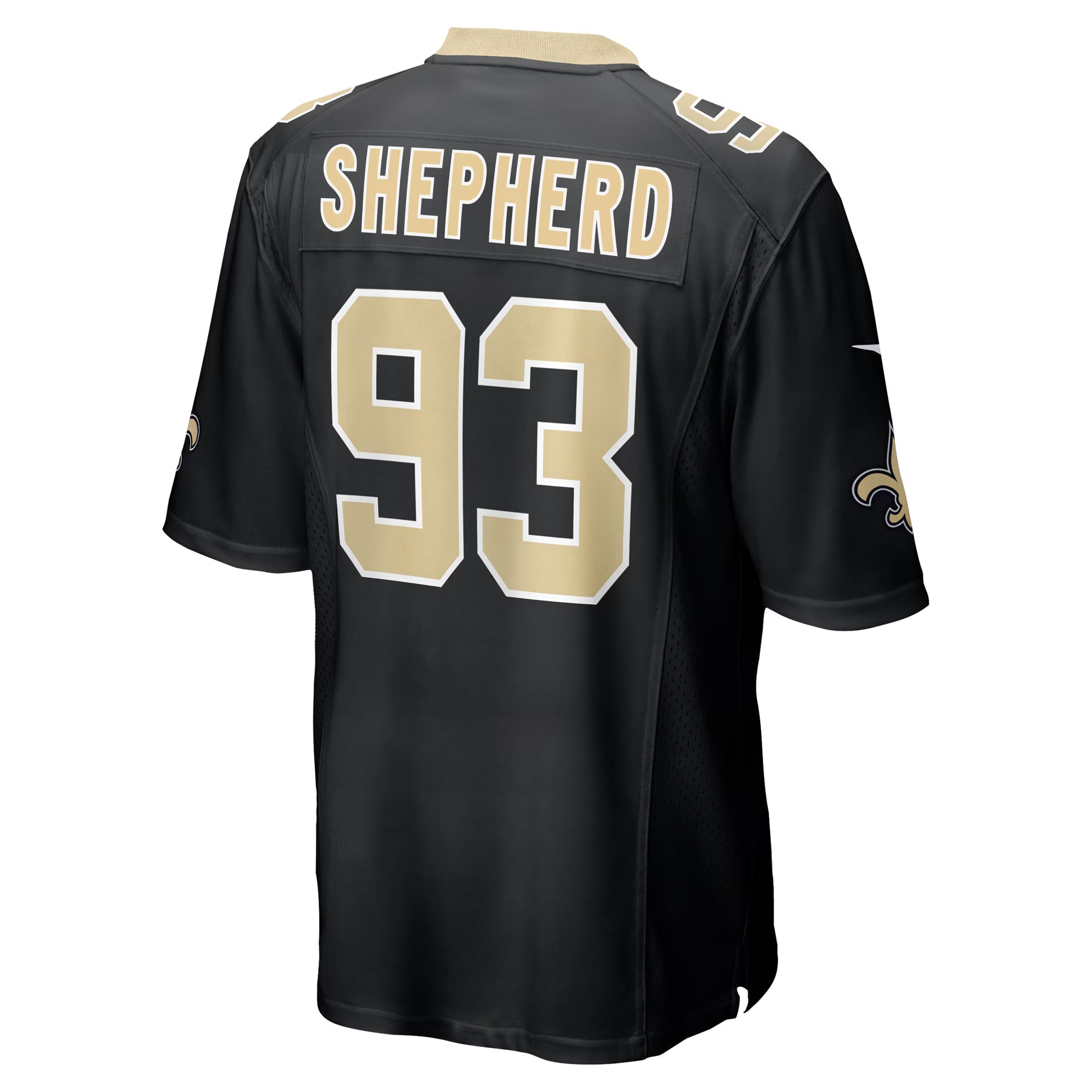 New Orleans Saints Nathan Shepherd Black Game Jersey