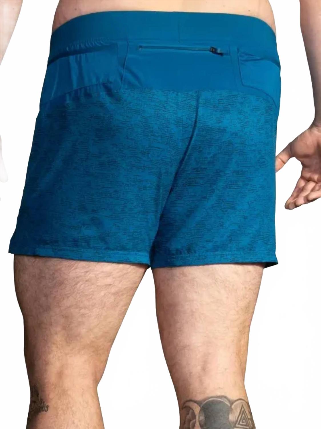 Sherpa 5" Shorts In Dark Ocean Terrain Print
