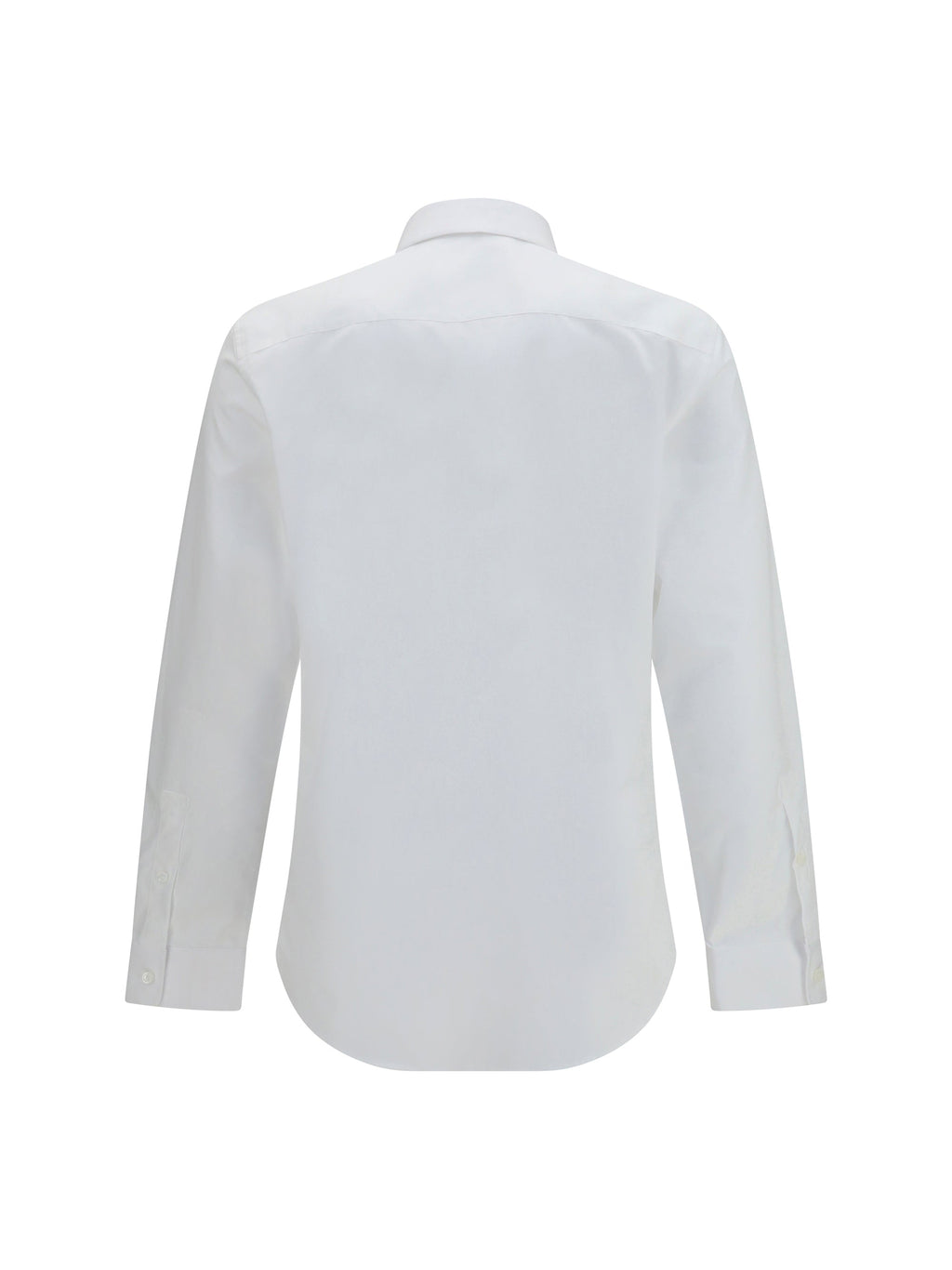Burberry Men Cotton Shirt With Check Trims