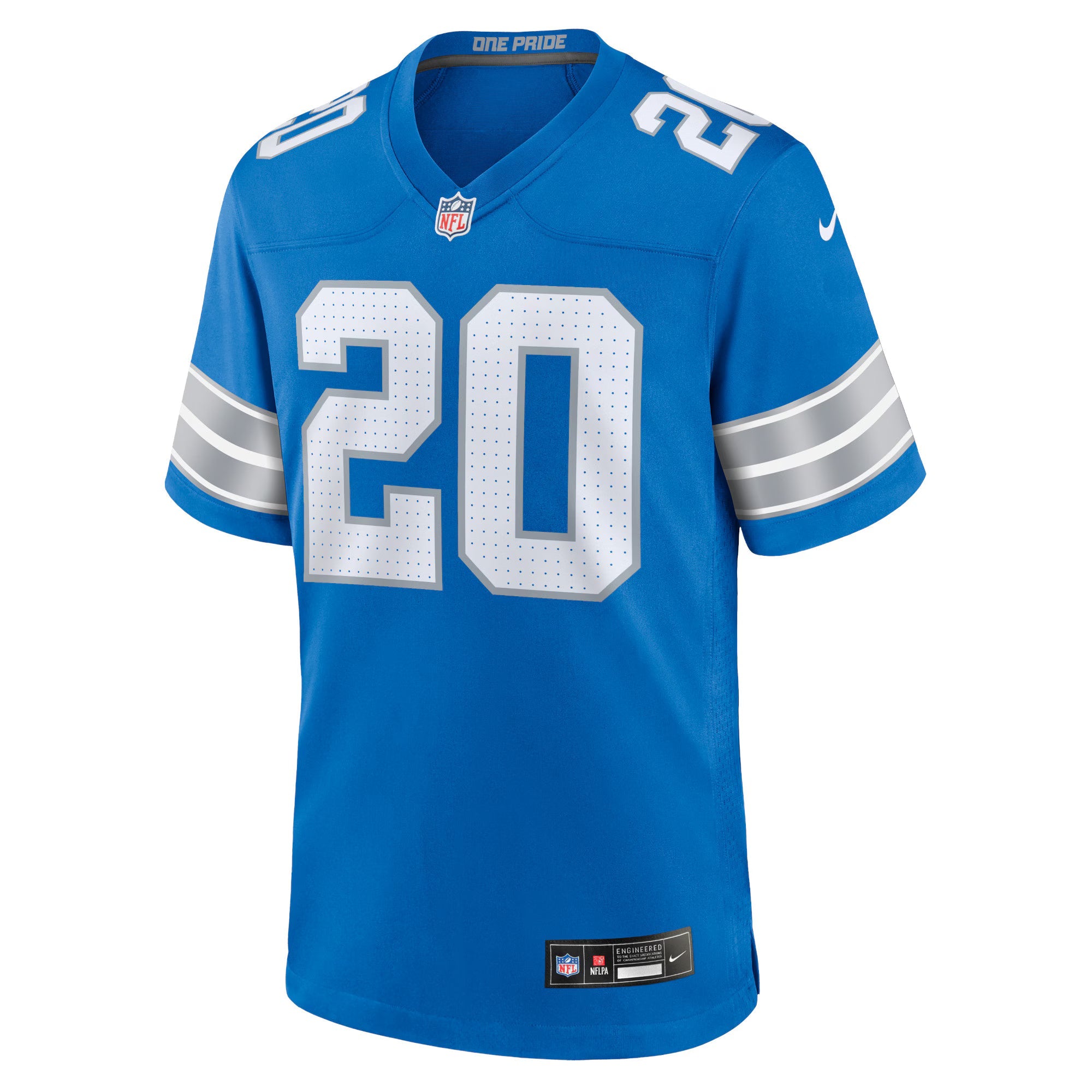 Detroit Lions Barry Sanders Blue Retired Player Game Jersey