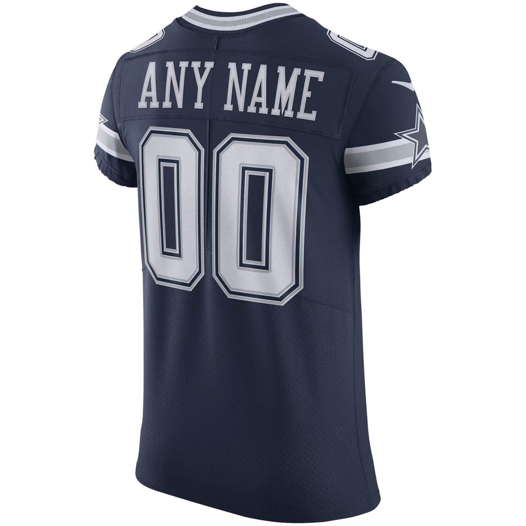Dallas Cowboys Navy Vapor Elite Custom Jersey