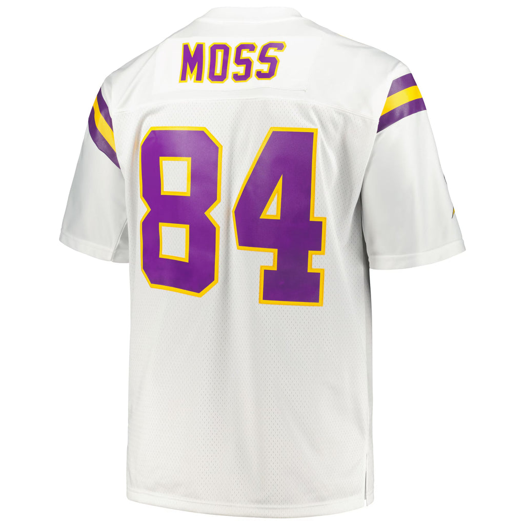 Minnesota Vikings Randy Moss Mitchell & Ness White Big & Tall 1998 Legacy Retired Player Jersey