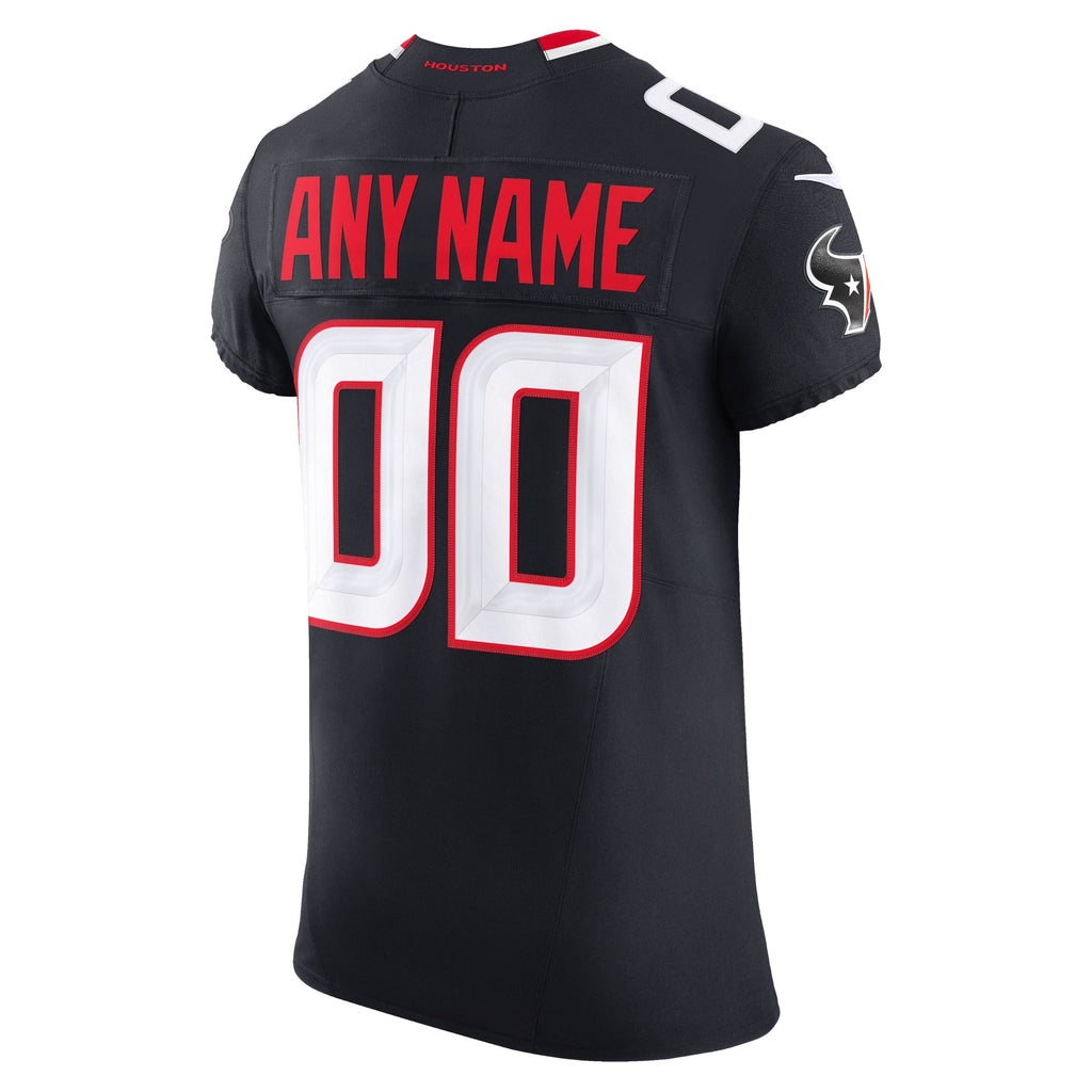 Houston Texans Navy Team Vapor F.U.S.E. Elite Custom Jersey
