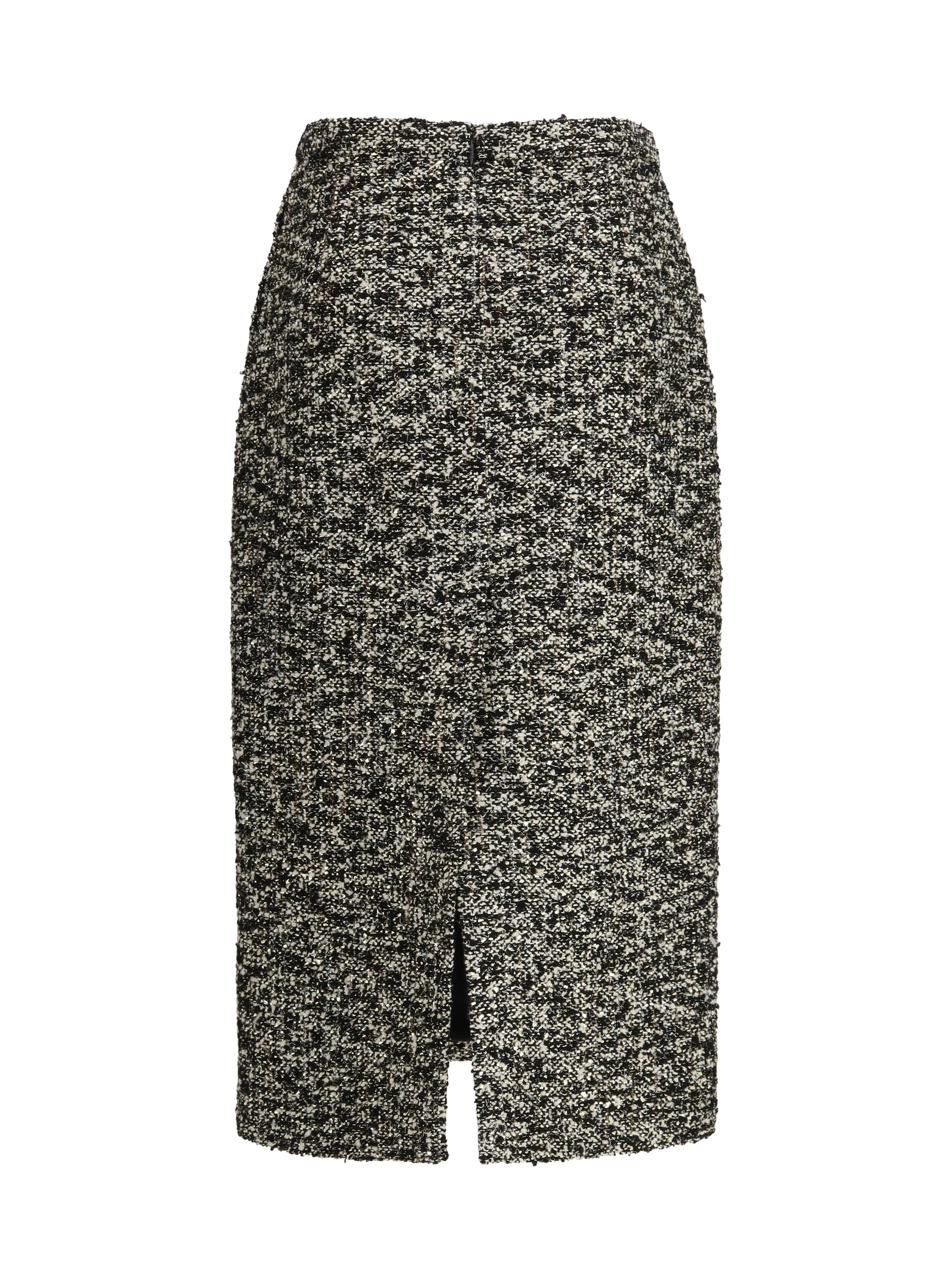 Gucci Women Midi Skirt In Laminated Bouclé Fabric