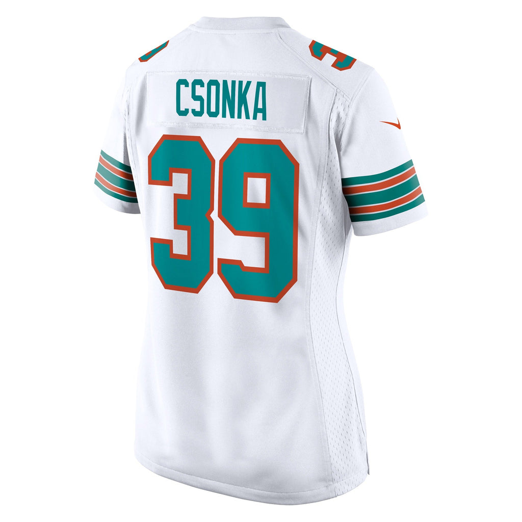 Miami Dolphins Larry Csonka White Retired Player Jersey
