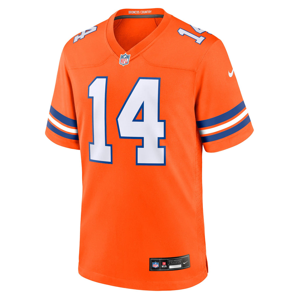 Denver Broncos Courtland Sutton Orange Alternate Game Jersey