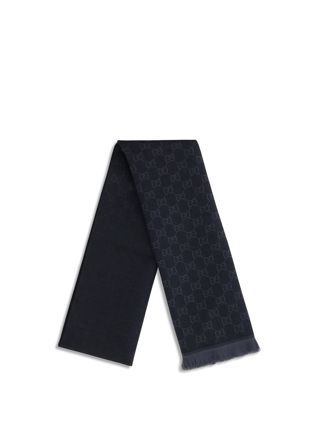 Gucci Women Gg Supreme Embroidered Wool Scarf