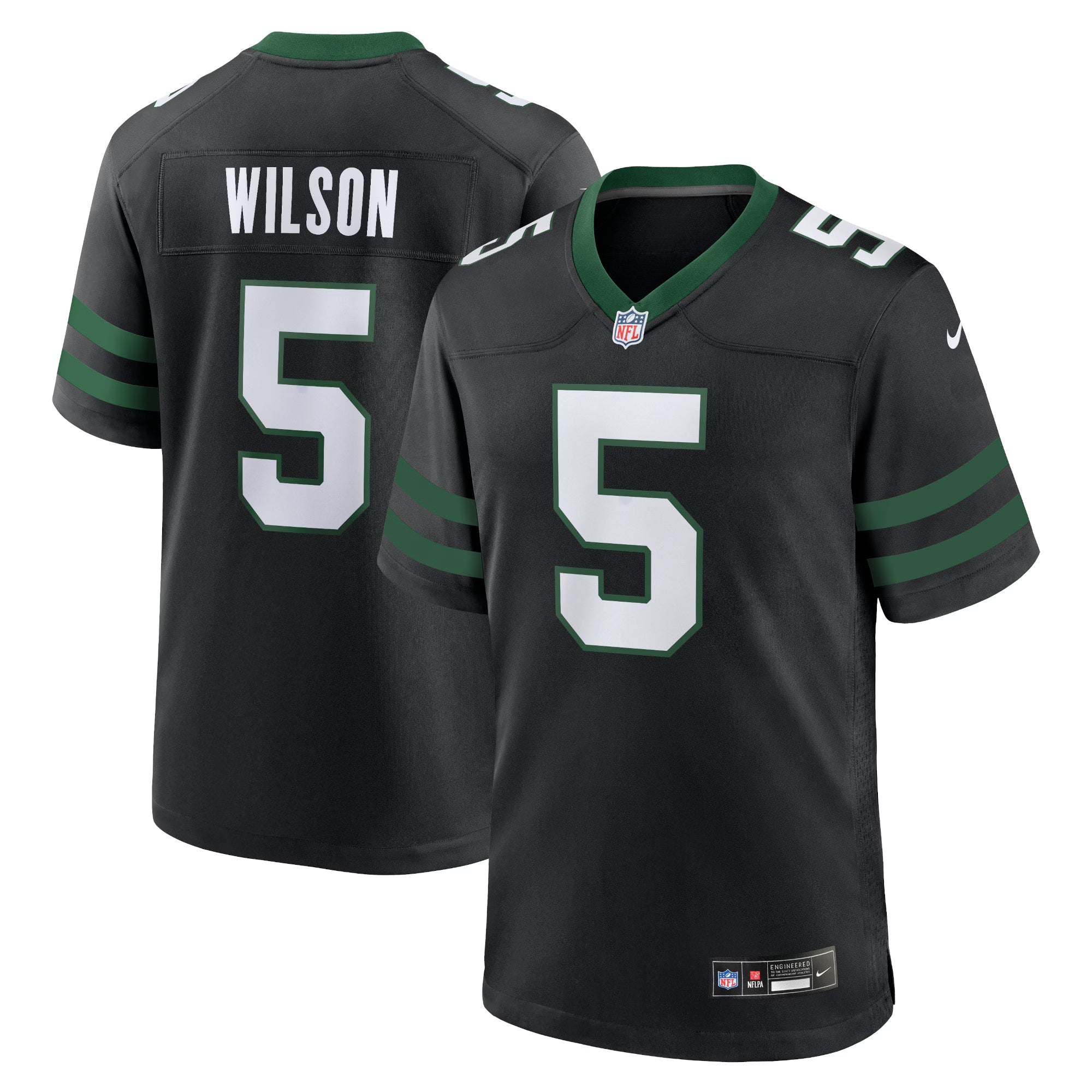 New York Jets Garrett Wilson Legacy Black Alternate Game Jersey