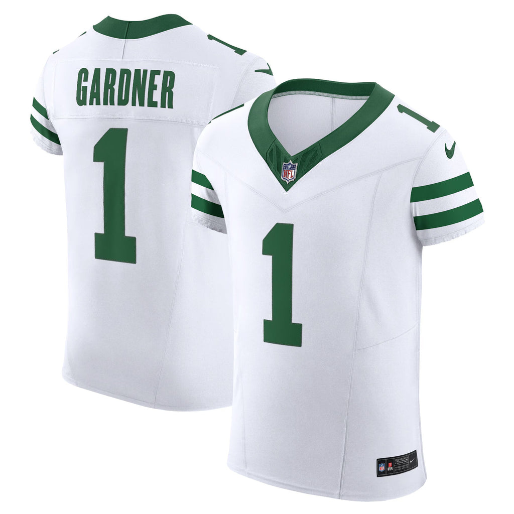 New York Jets Ahmad Sauce Gardner White Alternate Vapor F.U.S.E. Elite Jersey
