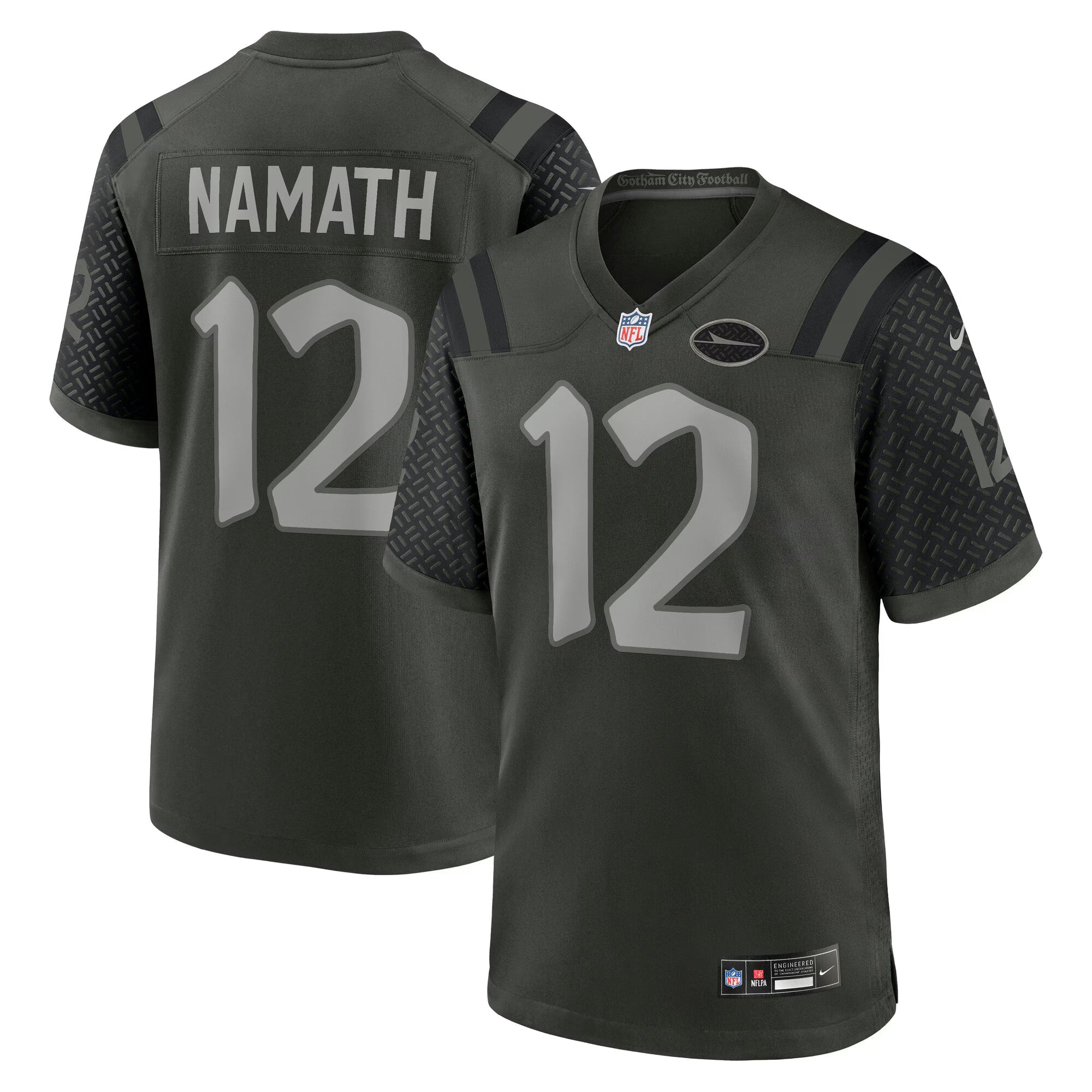 New York Jets Joe Namath Gotham Green 2025 Rivalries Collection Retired Player Game Jersey