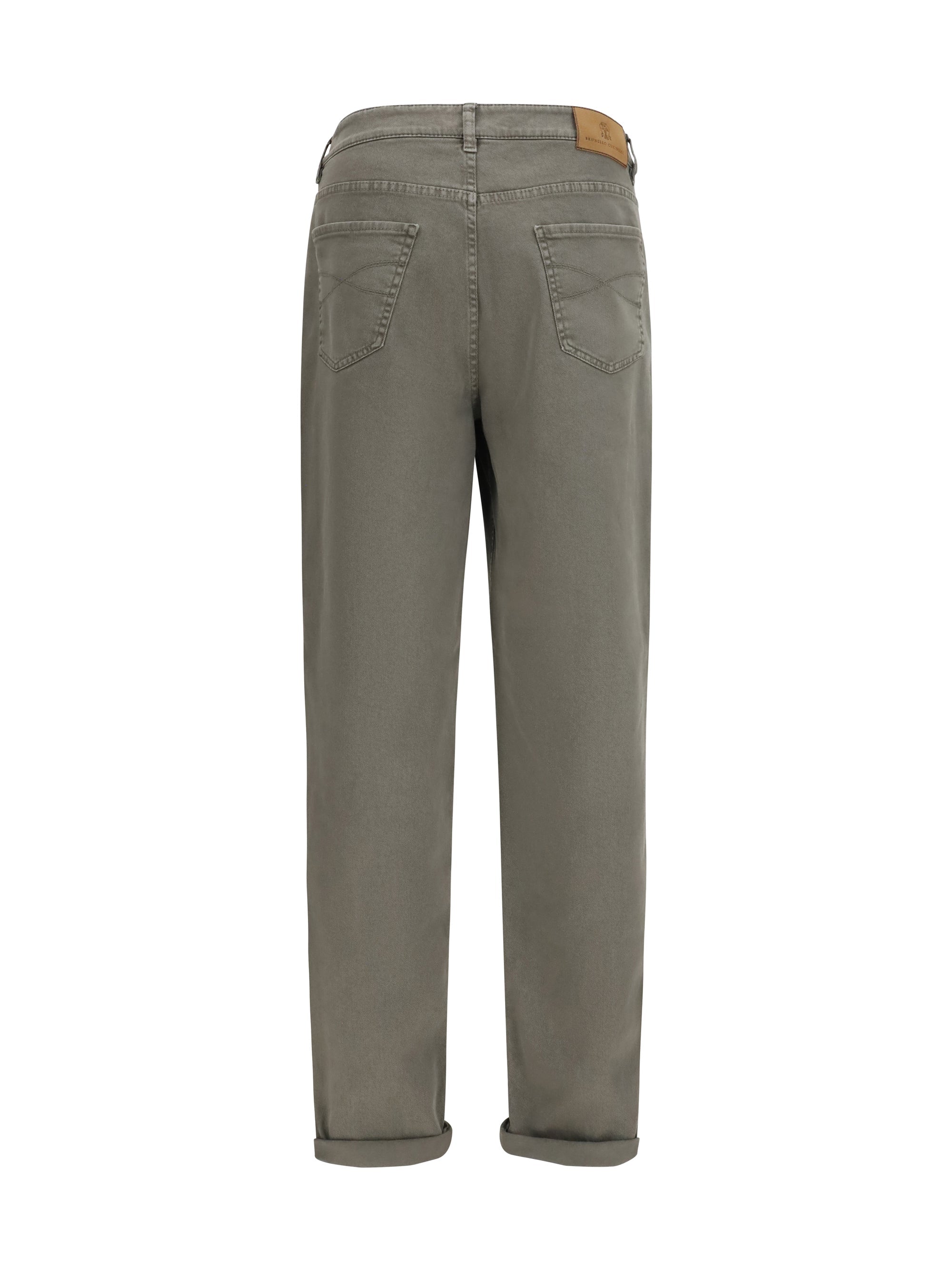 Brunello Cucinelli Men Jeans With Turn-Up Hem