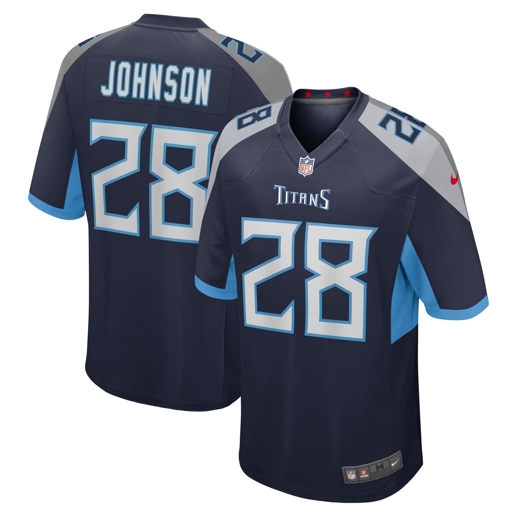 Tennessee Titans Chris Johnson Navy Retired Player Game Jersey