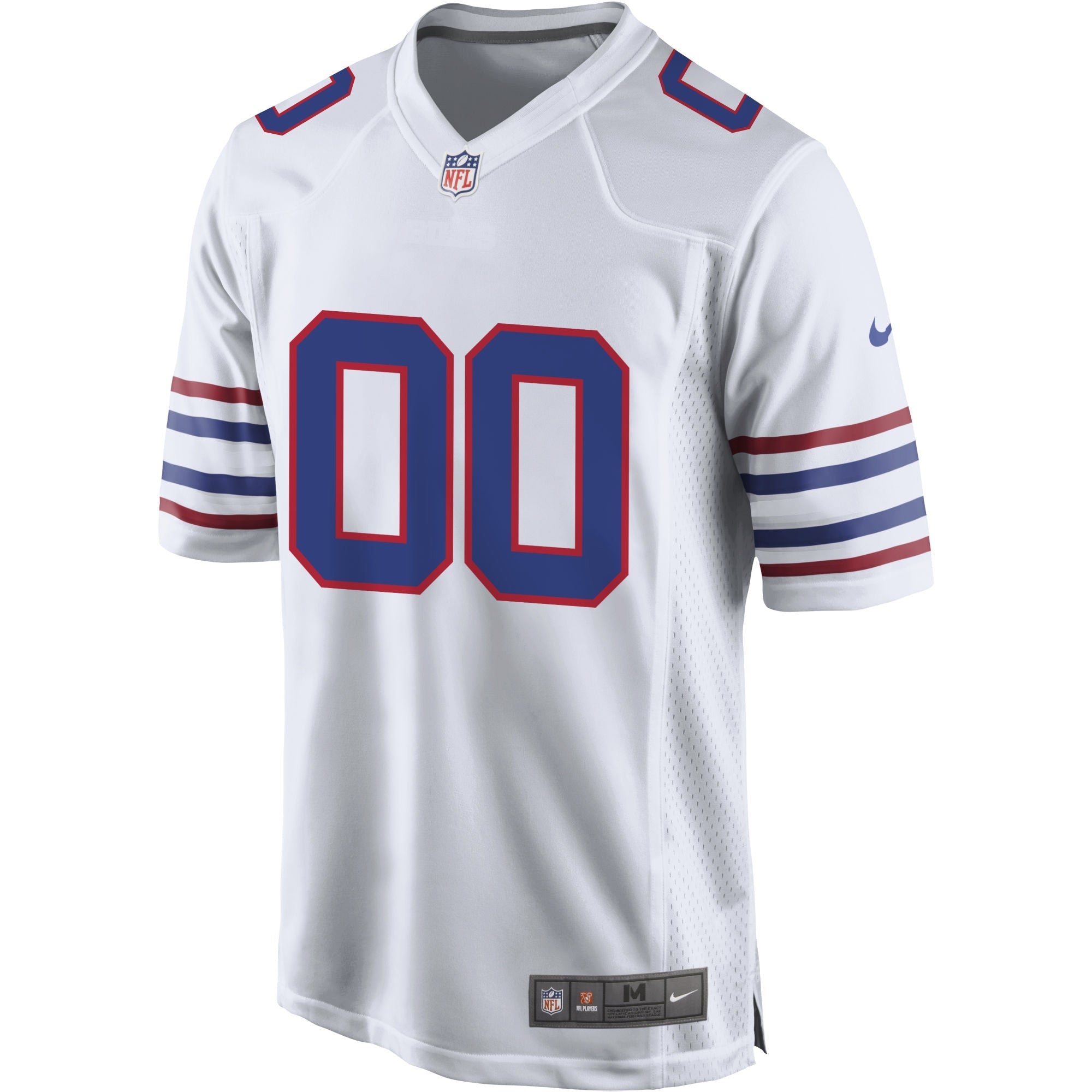 Buffalo Bills White Alternate Custom Game Jersey