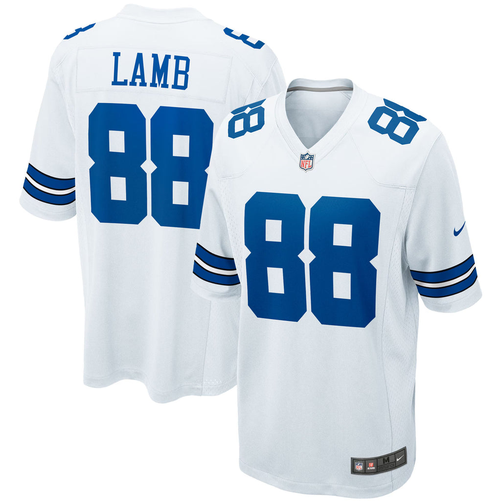 Dallas Cowboys CeeDee Lamb White Game Team Jersey
